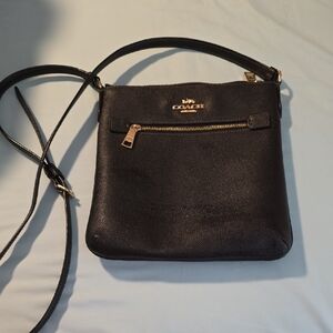 Coach Black and Gold Crossbody Bag